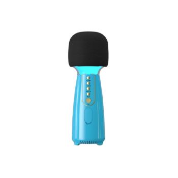 Wireless Bluetooth-compatible Microphone Karaoke Machine Professional Handheld Mic Speaker - Blue (L868 BL)