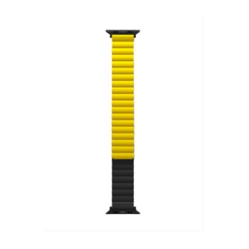 Magnetic Watch Band 42/44/45MM Double Color - Black/Yellow (DB45BY)