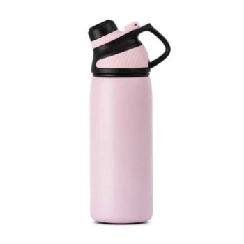 Asli Global 1000ml Stainless Steel Metal Canteen for Travel Water Bottle - Pink (MM-1000 P)