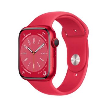 Apple Watch Series 8 41MM GPS + Cellular Red Aluminium Case with Red Sport Band - (MNJ23)