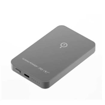 Momax Q.mag Power6 5000 Magnetic Wireless Battery Pack Gray (IP106E)