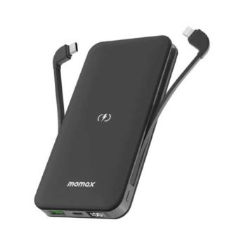 Momax Q.power Touch2 10000 Wireless Battery Pack With 2 Cables (IP112MFID)