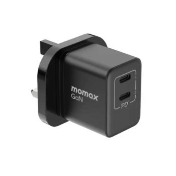 Momax One Plug 3 Ports Gan Mini Charger 2c Pd 35w Black | UM32UKD