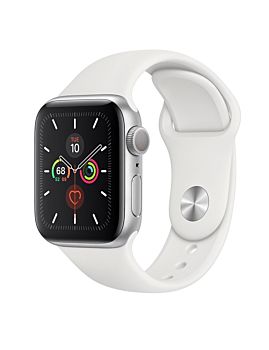 Apple Watch Series 5 - 40MM GPS Silver Aluminum Case with White Sport Band (MWV62)
