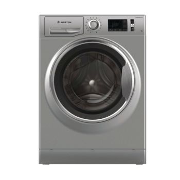 Ariston washing machine  FRONT LOAD 9KG,Silver, Inverter, LCD | NLM11 946 SC A GCC