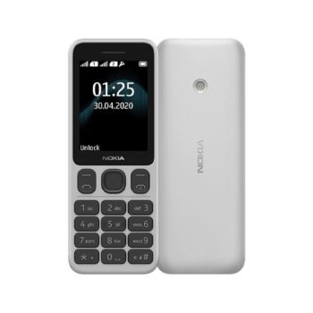 Nokia 125 Phone - White (N 125 W B)