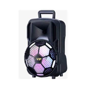 8" Trolley Style Wireless Portable Speaker with LIghts & Mic - (F8)