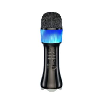 Smurf Hifi Wireless Microphone Dynamic Speaker - Black (Q99 B)