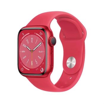 Apple Watch Series 8 45mm GPS + Cellular - Red Aluminum Case with Red Sport Band (MNKA3)