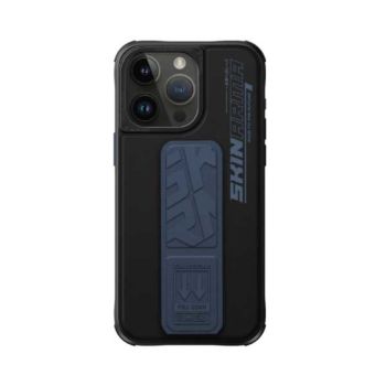 SkinArma iPhone 15 Pro Slate Grip-Stand Case Blue (244427)