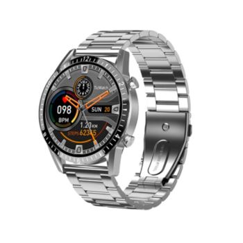 Smartwatch With Steel Silver Band BP Test, Heart Rate, Step Management (I9 S)