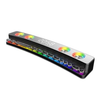 SOAIY Soundbar with RGB Lights for Gaming and Entertainment (SH39)