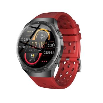 Sport Smart Watch Men Women 1.28 Inch Full Color Touch Screen Waterproof - Red (I22 RED)