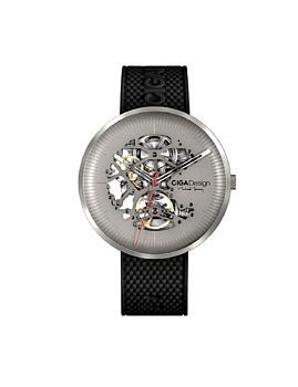 ساعة يد من سلسلة مايكل يونغ ميكانيكية آلية اصدارالتيتانيوم - اسود من سيغا ديزاين