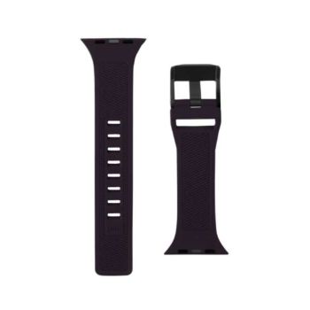  UAG Apple Watch 45mm/44mm/42mm/Ultra Silicone Scout Strap (aubergine)