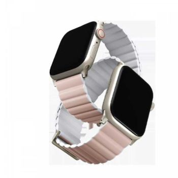 Uniq Revix Premium Edition Band for Apple Watch 49/45mm Blush Pink/White (684320)