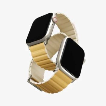 Uniq Revix Premium Edition Band for Apple Watch 49/45mm Canary Yellow/Ivory (684313)