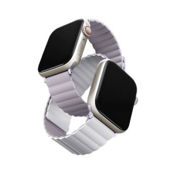 Uniq Apple Watch 42/44/45Mm Revix Reversible Strap - Lilac/White (680810)