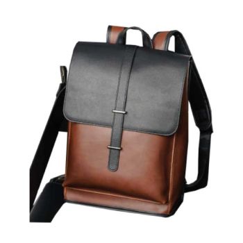 Coteci Elegant Serires Two Color Backpack Black Light Brown (14039-BLR)