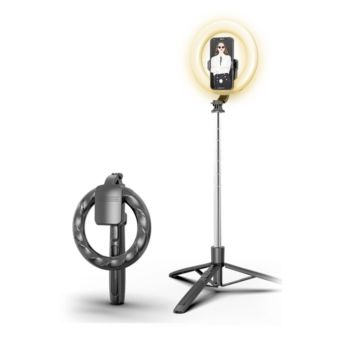 Usmas Portable Live View Led Ring Light Selfie Stick with Tripod (ZB241ZJ01)