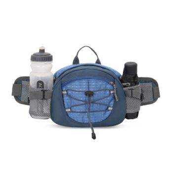 Waist Pack Waist Bag Large-Capacity Nylon Phone Bag - Blue