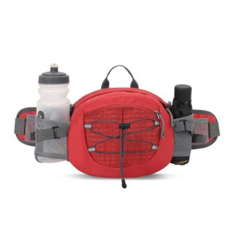 Waist Pack Waist Bag Large-Capacity Nylon Phone Bag - Red