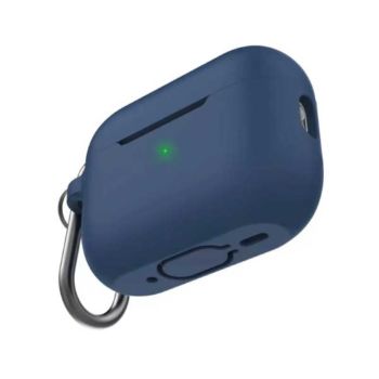 AhaStlye AirPods Pro 2 Case Silicone Protective Cover with Carabiner - Midnight Blue (WE11-MB)