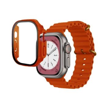 Ocean Band with Protective Case for Apple Watch 45MM - Orange (WF-45 OR)