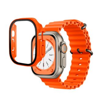 Ocean Band with Protective Case for Apple Watch Ultra 49MM - Orange (WF-49 O)