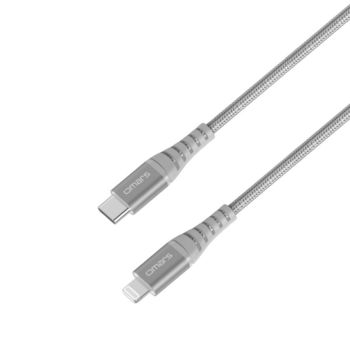 OMARS USB-C to Lightning Cable 1m - Dark Grey (Mfi Certified)