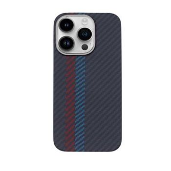 Carbon Cover iPhone 15 Pro With Magsafe Black Red Blue