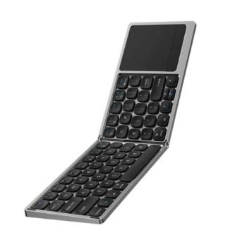 Wiwu Foldable Keyboard Steel with Touch Pad Gray (FMK-04)
