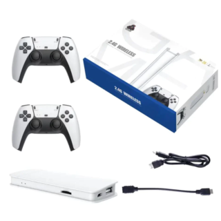 2.4G Wireless Video Game Console With Double Game Controller - White (234153)