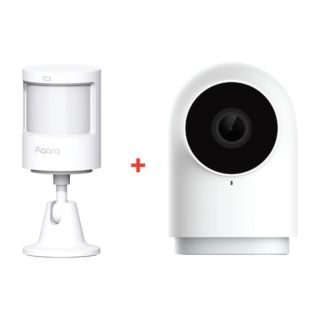 Aqara Security Camera Hub Indoor G2H Pro, Home Kit Secure Video Indoor Camera, Night Vision, Plug-in Cam (AC009GLW01))