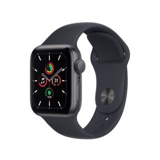 Apple Watch SE 2021 GPS 40mm Space Gray Aluminium Case with Midnight Sport Band (MKQQ3)