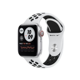 Apple Watch Series 6 Nike 40mm GPS+Cellular Silver Aluminium Case With Pure Platinum/Black Nike (M07C3)