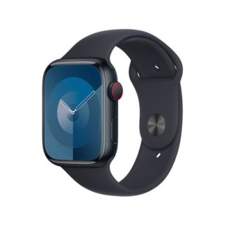 Apple Watch Series9 45mm GPS+Cellular Midnight Aluminium Case with Midnight Sport Band S/M -MRMC3
