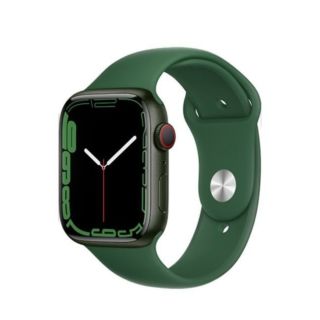 Apple Watch Series 7 45mm GPS + Cellular - Green Aluminium Case with Clover Sport Band (MKJR3)