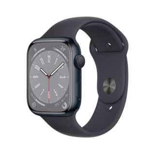 Apple Watch Series 8 41mm GPS - Midnight Aluminum Case with Sport Band (M/L) (MNU83)