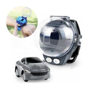 Car Toy RC Mini Remote Control Car Watch - Black (8680 B)
