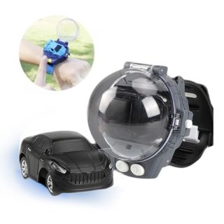 Car Toy RC Mini Remote Control Car Watch - Black&Gray (8680 BG)