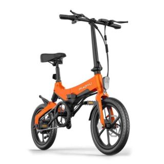دراجة بياويو الكهربائية القابلة للطي - برتقالي