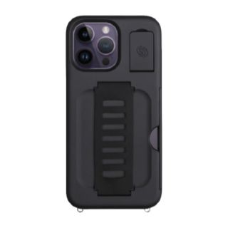 Grip2u iPhone 14 Pro Boss Case Kickstand with Wallet - Charcoal (GGA2261PBSKCHR)