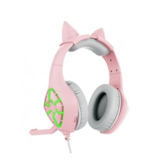 Gaming Headset with RGB Light with High Performance - Pink (GS-1000)