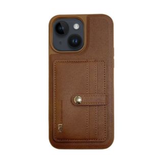 HDD iPhone 14 Plus Wallet Case - Brown (HBC-078 14 PLUS BR)