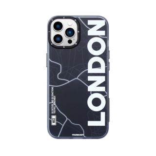 iPhone 13 Pro Max Case Cover London Youngkit Cover Protection - Black