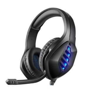 Gaming Headset With Microphone Noise Reduction LED Light - Black (J1 B)