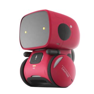 Kids Toy Robot Mini Voice Control AT Intelligent Interactive Device - Red