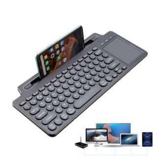 3 In 1 Bluetooth And 2.4G Wireless With Slot Intelligent Touchpad Keyboard For Tablet Computer Mobile phone (MLD-569)