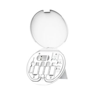 WIWU Mighty Charging Data Cable Charger Suit (White) - (S02)
